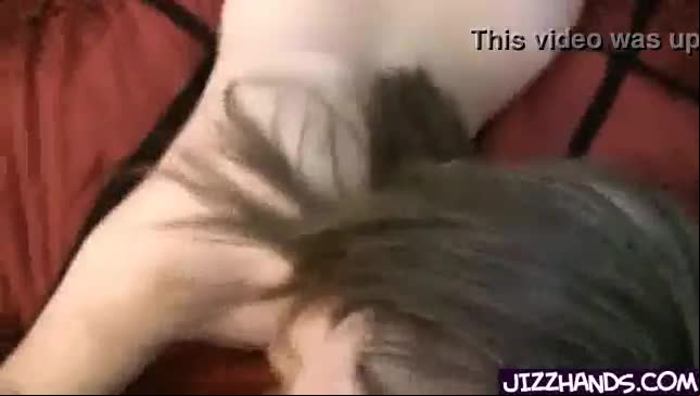 Big breasted girl enjoys playing w cock