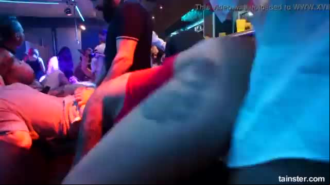 Sinfully rich babes of porn fucking in public at a party