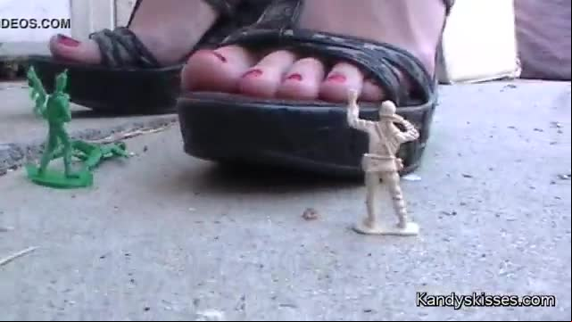 Stomping Army men Fetish
